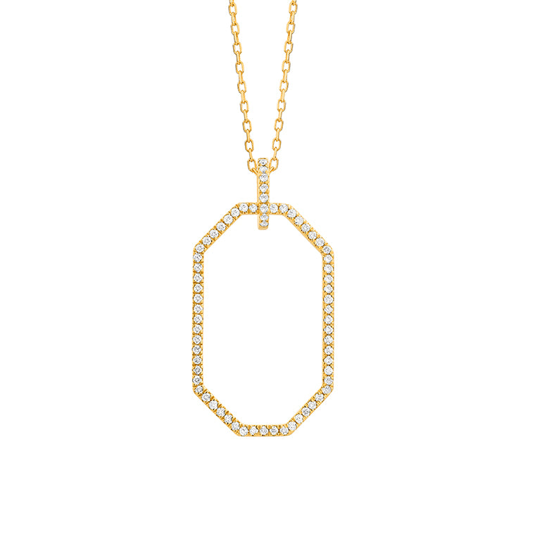 .20 carat total weight diamond geometric pendant on white background – elegant fine jewelry featuring a modern geometric design accented with sparkling diamonds on a delicate chain.