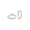 .20 carat total weight diamond huggie hoop earrings on white background – elegant fine jewelry featuring small hoop earrings encrusted with sparkling diamonds.