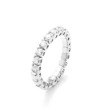 .40 carat total weight halfway diamond stretch ring on white background – elegant fine jewelry featuring a flexible band with diamonds set halfway around.