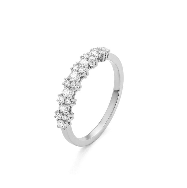 .45 carat total weight diamond grape ring on white background – fine jewelry featuring clustered diamonds arranged in a grape-inspired design.