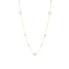 1.25 carat total weight diamond 14K gold statement necklace on white background – bold fine jewelry featuring sparkling diamonds set in a luxurious gold design.