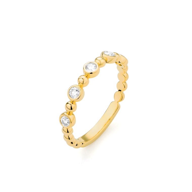 14K Gold .24 CTW Diamond Ring