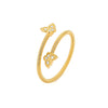 Butterfly Kiss Diamond Ring - Open Style