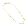 14K gold .75 carat total weight bezel diamond necklace on white background – elegant fine jewelry featuring a bezel-set diamond pendant on a delicate gold chain.