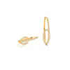 14K gold diamond statement earrings on white background – bold fine jewelry featuring large earrings encrusted with sparkling diamonds in an elegant design.