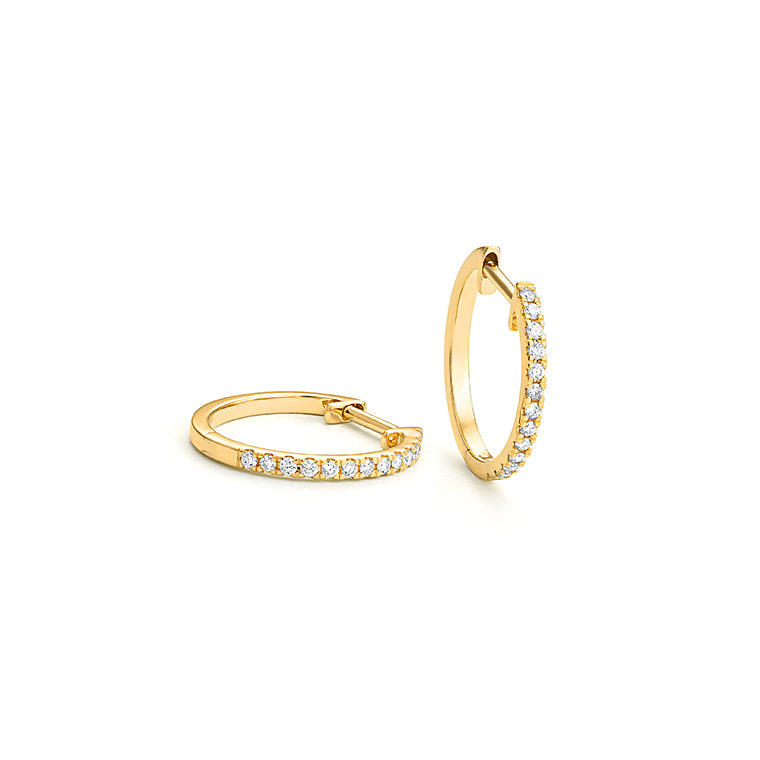 Everyday Diamond Hoop Earrings