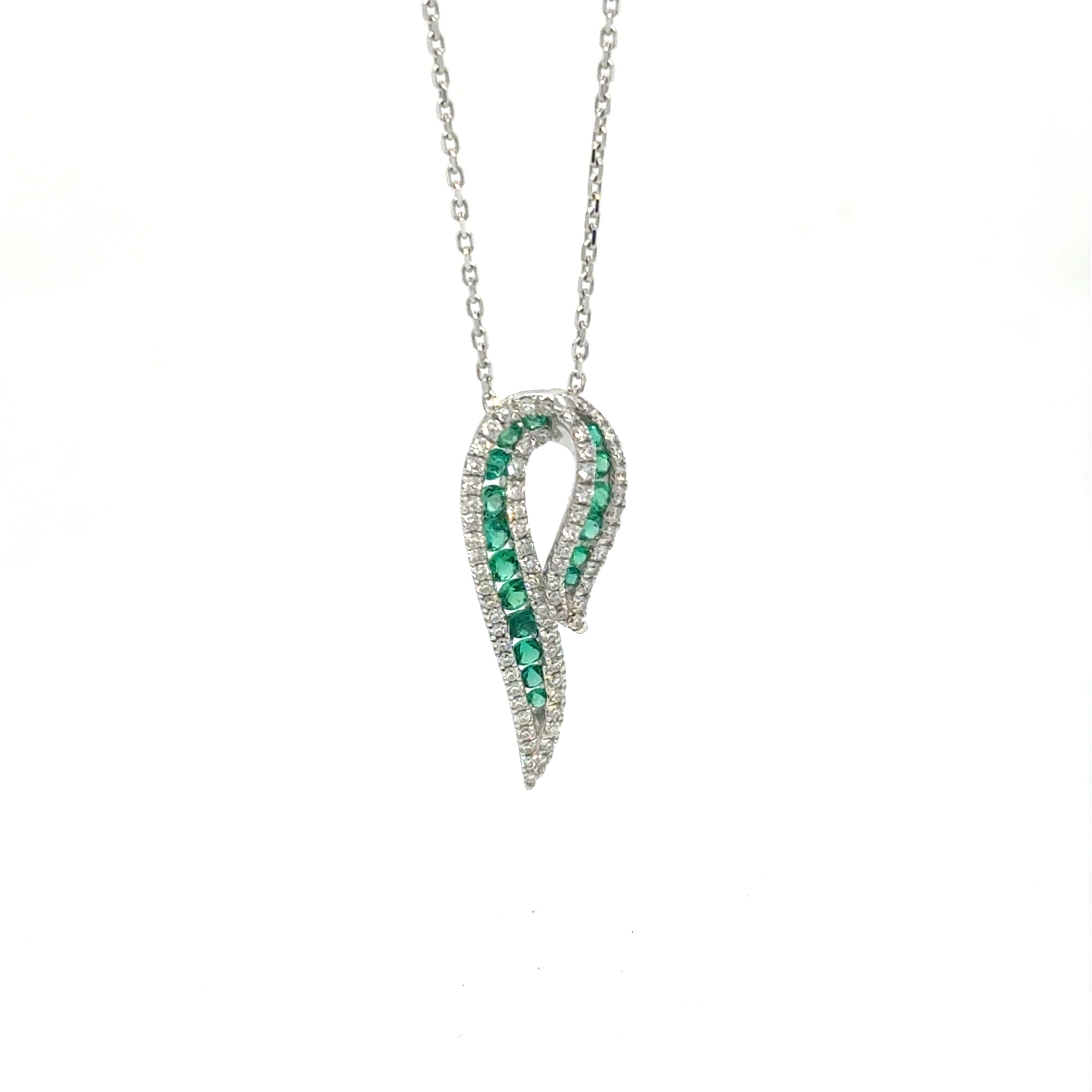 Emerald Diamond Statement Pendant