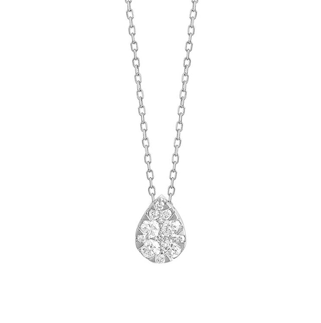 .25 CTW Diamond Teardrop in White Gold