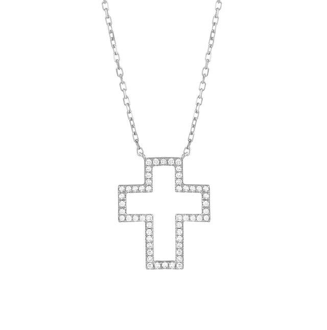 Diamond Cross Necklace .15 CTW