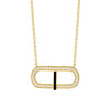 Coraland pendant with 0.14 carat total weight diamonds on white background – delicate fine jewelry featuring a Coraland design accented with sparkling diamonds on a fine chain.
