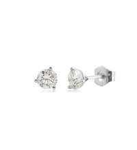 .75 carat total weight diamond stud earrings on white background – dazzling fine jewelry featuring brilliant-cut diamonds in a classic stud setting.
